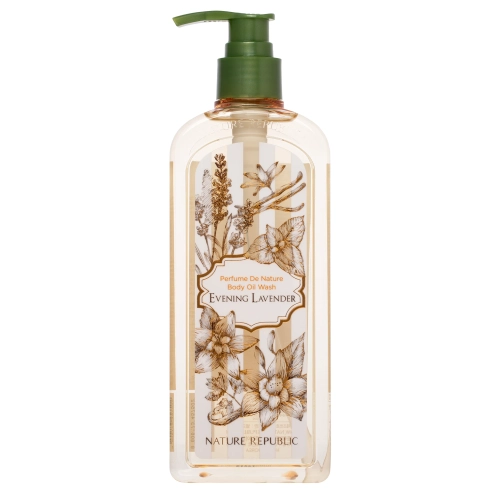 Nature Republic - Perfume De Nature Body Oil Wash - Olejový mycí přípravek na tělo - Evening Lavender - 345 ml