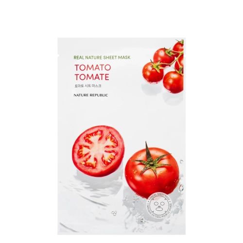 Nature Republic - Real Nature Tomato Sheet Mask - Plátýnková maska s rajčetem - 1 ks/23 ml
