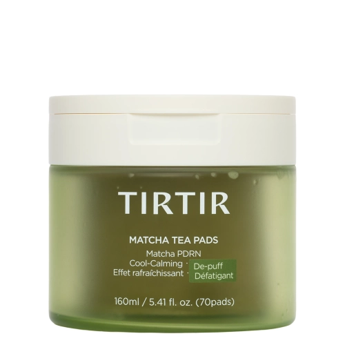 TIRTIR - Matcha Tea Pads - Tonizační vatové tampóny s matchou - 70 ks/160 ml