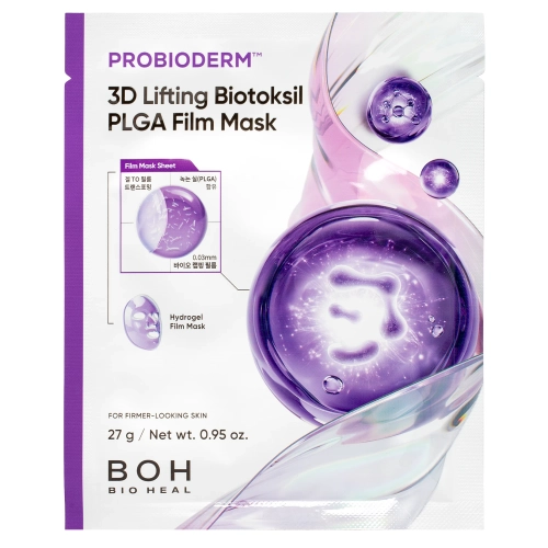 BIOHEAL BOH - Probioderm 3D Lifting Biotoksil PLGA Film Mask - Liftingující hydrogelová maska - 1 ks/27 g