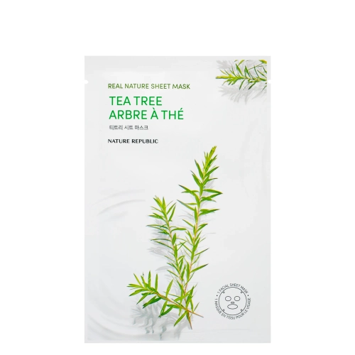 Nature Republic - Real Nature Tea Tree Sheet Mask - Plátýnková maska s tea tree - 1 ks/23 ml