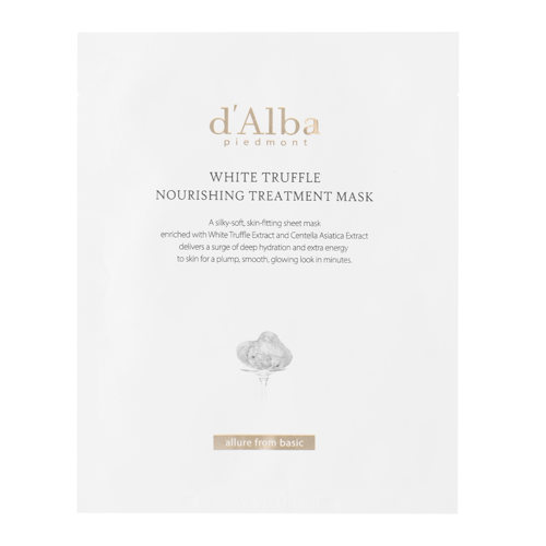 d'Alba - White Truffle Nourishing Treatment Mask - Vyživující pleťová maska v plátýnku - 1ks/25ml