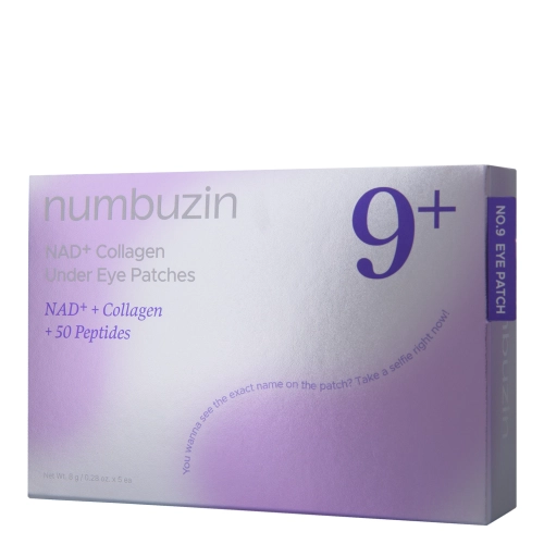 Numbuzin - No.9 NAD Collagen Under Eye Patches - Kolagenové náplasti pod oči s koenzymem NAD+ - 5ks