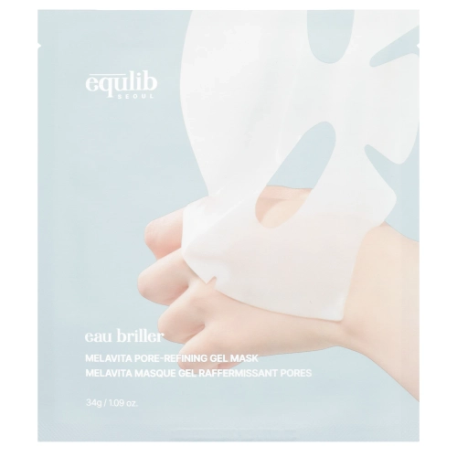 Equlib - Eau Briller MelaVita Pore-Refining Gel Mask - Rozjasňující gelová maska na obličej - 1 ks/34 g