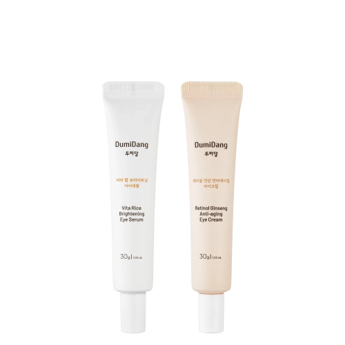 DumiDang - Rice & Ginseng Duo Eye Care Set - Sada přípravků na oční okolí - 2x30g