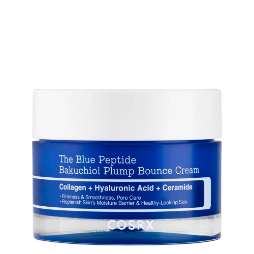 COSRX - The Blue Peptide Bakuchiol Plump Bounce Cream - Zpevňující krém s bakuchiolem a peptidy - 50 g