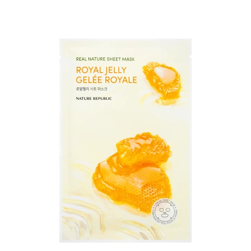 Nature Republic - Real Nature Royal Jelly Sheet Mask - Plátýnková maska s mateří kašičkou - 1 ks/23 ml