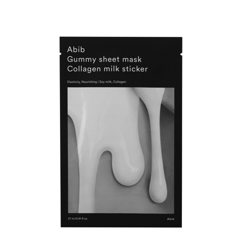 Abib - Gummy Sheet Mask Collagen Milk Sticker - Hydratační a rozjasňující maska - 27 ml