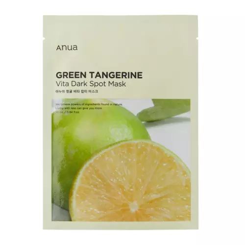 Anua - Green Tangerine Vita Dark Spot Mask - Rozjasňující textilní maska s vitamínem C - 25 ml