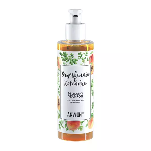 Anwen - Broskev a koriandr - Šampon pro suchou a citlivou pokožku hlavy - 200 ml