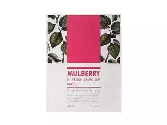 A'pieu - Mulberry Blemish Ampoule Mask - Hydratačně-rozjasňující plátýnková maska - 23 g