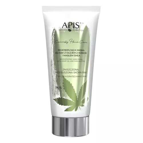 Apis - Cannabis Home Care - Regenerating Hand Mask with Hemp Oil and Shea Butter - Regenerační maska na ruce s konopným olejem a bambuckým máslem - 200 ml