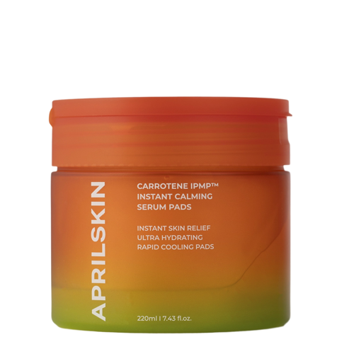 Aprilskin - Carrotene IPMP Instant Calming Serum Pads - Zklidňující polštářky na obličej - 80ks/220g