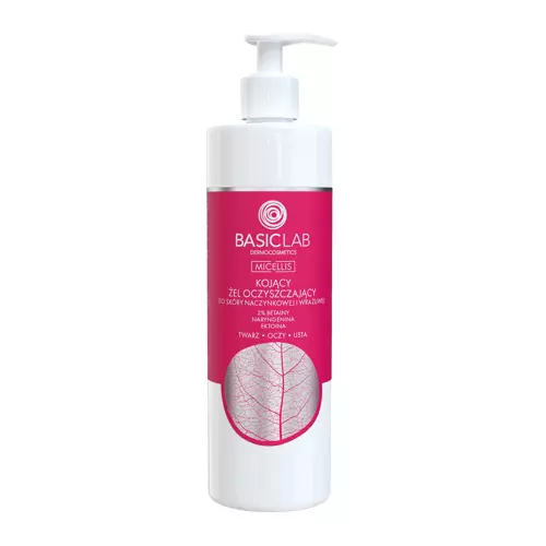 BasicLab - Micellis - Zklidňující čisticí gel pro citlivou a kuperózní pleť - 300 ml