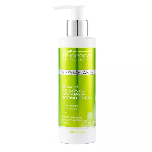 Bielenda Professional - Supremelab - Sebio Derm - Gentle Face-Cleansing Gel with Anti-Bacterial Complex - Jemný mycí gel s antibakteriálním komplexem - 190 g