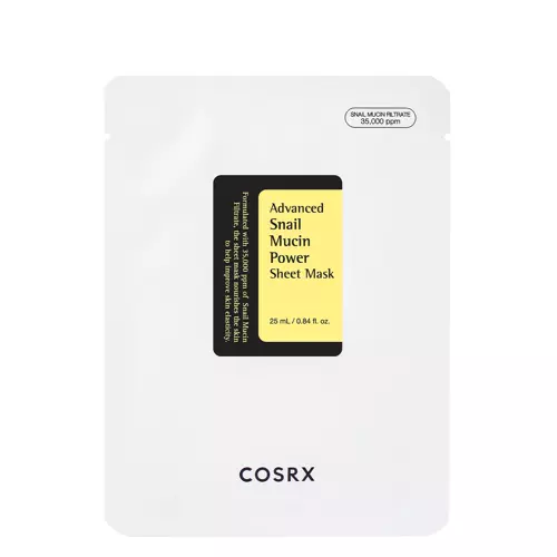 COSRX - Advanced Snail Mucin Power Essence Sheet Mask - Plátýnková maska se šnečím slizem - 25 ml