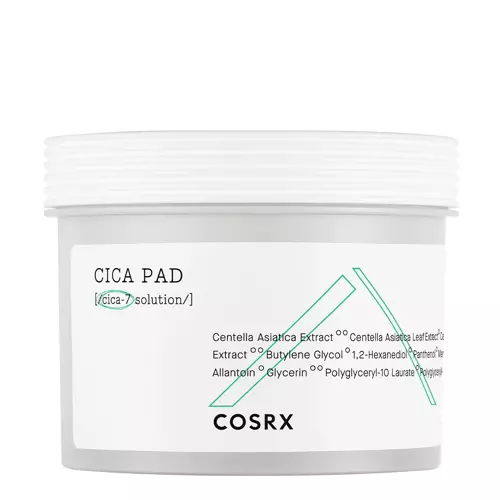 COSRX - Pure Fit Cica Pad - Multifunkční tonikum ve formě pleťových tamponů s komplexem CICA-7 - 90 ks