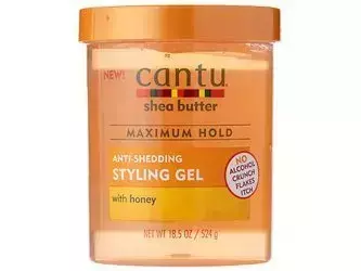 Cantu - Shea Butter - Anti-Shedding Styling Gel Honey - Fixační gel pro kudrnaté vlasy - 524 g