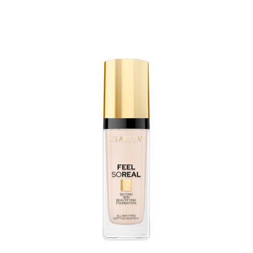 Claresa - Feel So Real - Zkrášlující make-up typu Second Skin - 03 Light-Medium - 30 ml