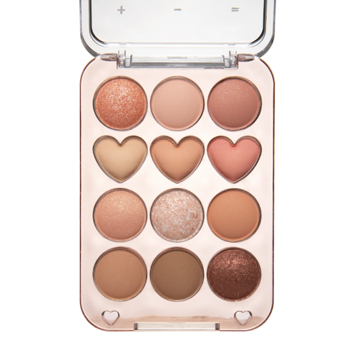 Colorgram -  Pin Point Eyeshadow Palette - Paleta očních stínů - 01 Peach + Coral - 9,9 g