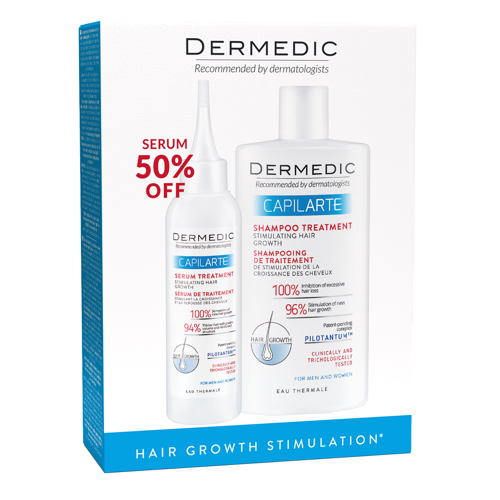 Dermedic - Capilarte Kit - Péče pro stimulaci růstu vlasů šampón + sérum - 300ml + 150ml