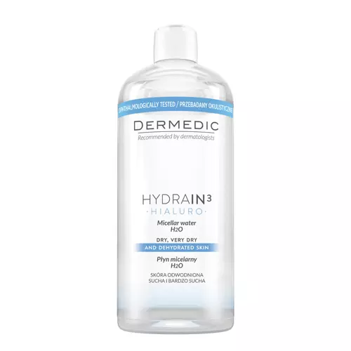 Dermedic - Hydrain 3 Hialuro - Micellar Water H2O - Micelární voda - 500 ml