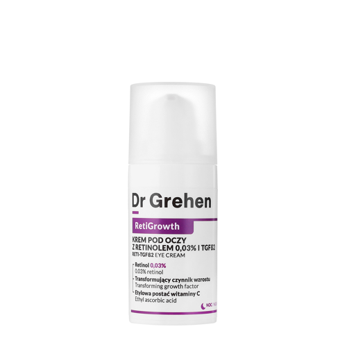Dr Grehen - RetiGrowth - Reti-TGF Eye Cream - Oční krém s retinolem 0,03 % a růstovým faktorem - 15 ml