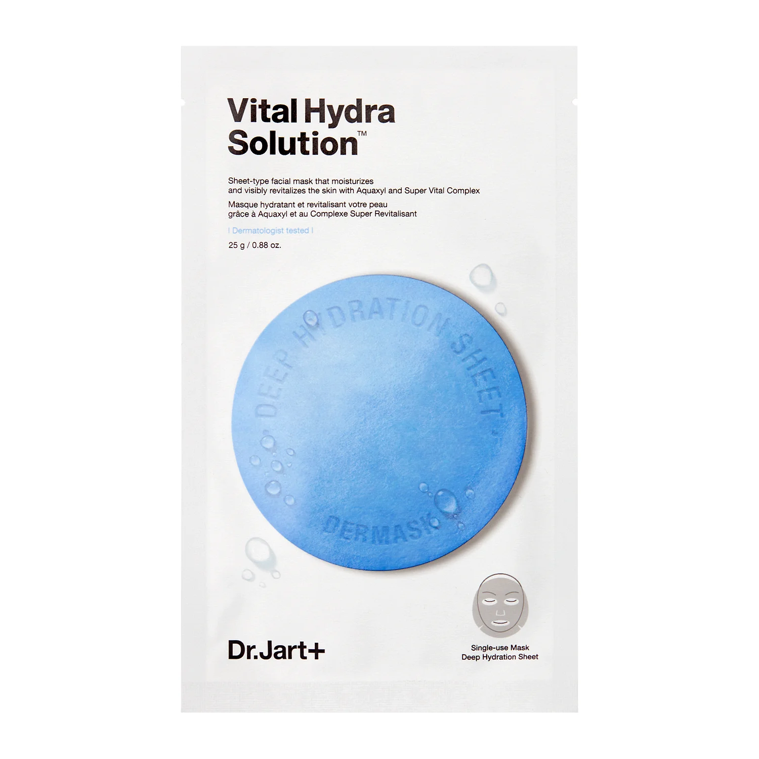 Dr.Jart+ - Dermask Water Jet Vital Hydra Solution - Hydratační pleťová maska - 25 g