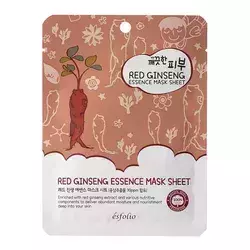 Esfolio - Pure Skin Red Ginseng Essence Mask Sheet - Textilní maska s červeným ženšenem - 25 ml