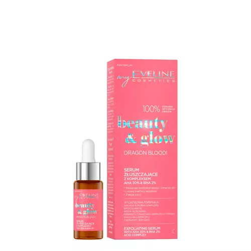 Eveline Cosmetics - Beauty & Glow - Dragon Blood! - Exfoliační sérum s komplexem AHA a BHA kyselin - 18 ml