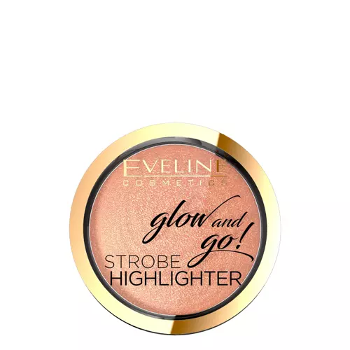 Eveline Cosmetics - Glow And Go! - Strobe Highlighter - Kompaktní rozjasňovač - 02 Gentle Gold - 8,5 g