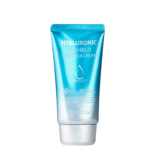 Farmstay - Hyaluronic UV Shield Sun Block Cream - Hydratační krém na obličej s filtrem - 70 g