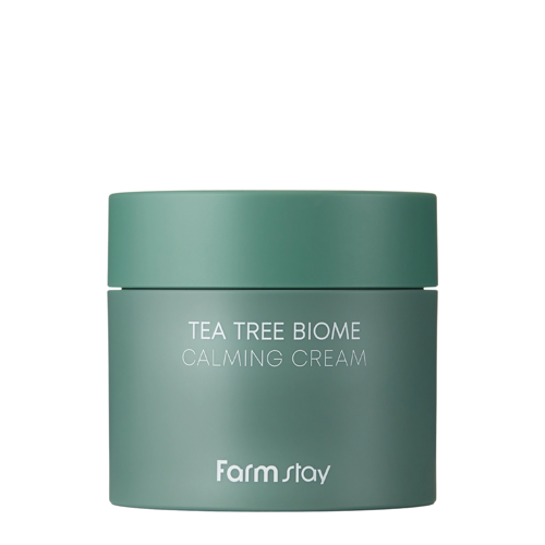 Farmstay - Tea Tree Biome Calming Cream - Zklidňující krém na obličej s extraktem z čajovníku - 80 ml
