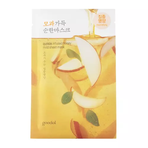 Goodal - Quince Infused Honey Mild Sheet Mask - Textilní bambusová maska s medem - 23 ml