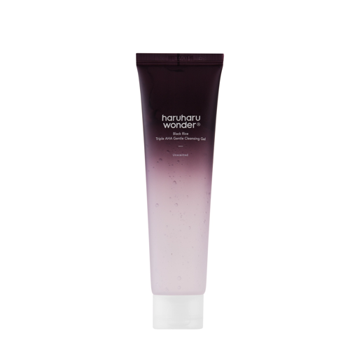 Haruharu Wonder - Black RiceTriple AHA Gentle Cleansing Gel - Exfoliační čisticí gel na obličej s AHA kyselinami - 100 ml