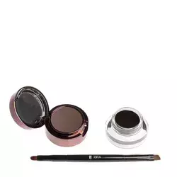 Ibra Makeup - Eyebrow Pomade & Powder - Dark Chocolate - Pomáda a fixační stín na obočí - 7 g