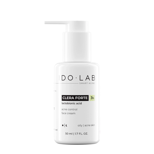 Ido Lab - Clera Forte - Regenerační krém pro mastnou a aknózní pleť - 50 ml