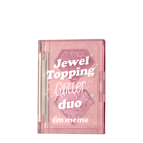 I'm Meme - Jewel Topping Glitter Duo - Paleta třpytivých stínů - 03 Pink Jewel - 3 g