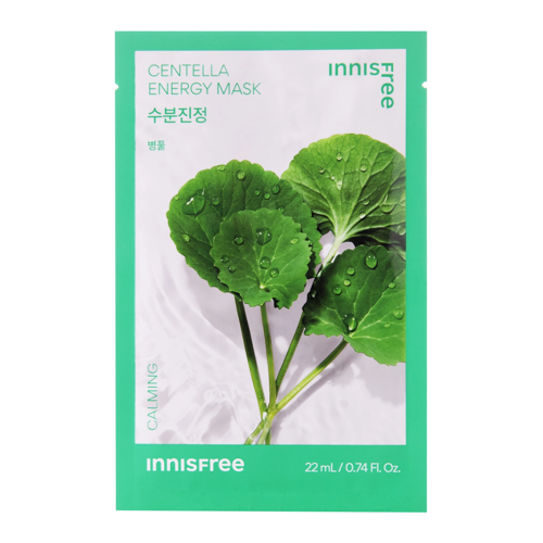 Innisfree - Squeeze Energy Mask - Centella - Calming - Textilní zklidňující maska - 22 ml