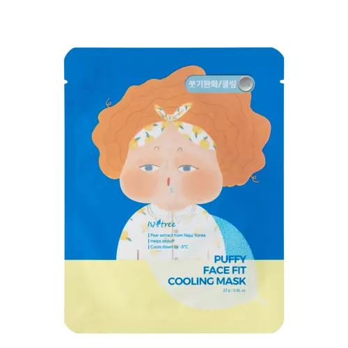 Isntree - Puffy Face Fit Cooling Mask - Chladivá textilní maska - 23 g