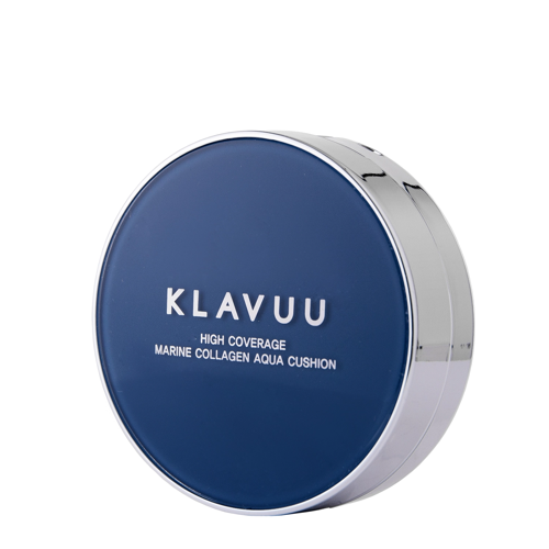 Klavuu - Blue Pearlsation High Coverage Marine Collagen Aqua Cushion - Krycí make-up v polštářku - 21 Light Beige - 12 g