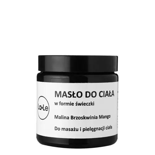 La-Le - Masážní svíčka na tělo - Malina, broskev a mango - 120 ml