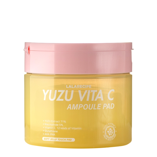 LalaRecipe - Yuzu Vita C Ampoule Pad - Rozjasňující pleťové tampony - 80 ks / 150 ml