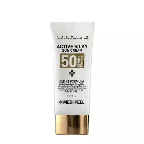 Medi-Peel - Active Silky Sun Cream SPF50+ PA+++ - Anti-aging SPF krém s peptidy - 50 ml