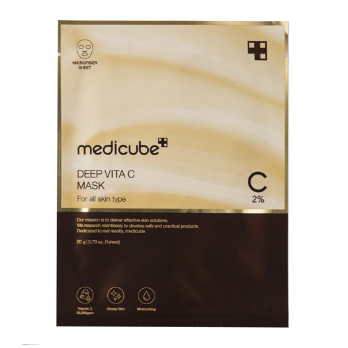 Medicube - Deep Vita C Mask - Rozjasňující pleťová maska s vitamínem C - 1ks/20g