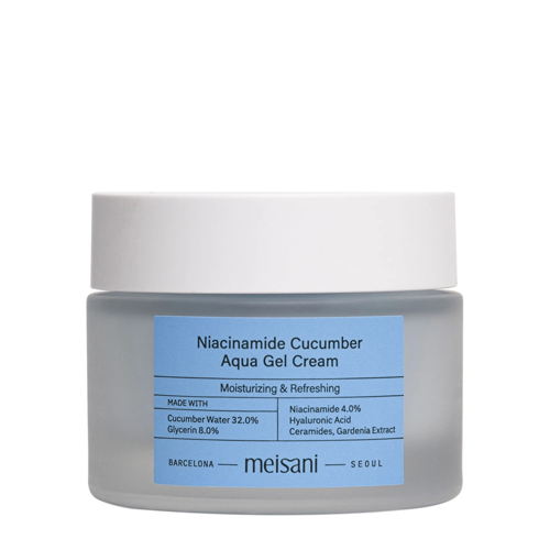 Meisani - Niacinamide Cucumber Aqua Gel Cream - Hydratační krém na obličej - 50 ml