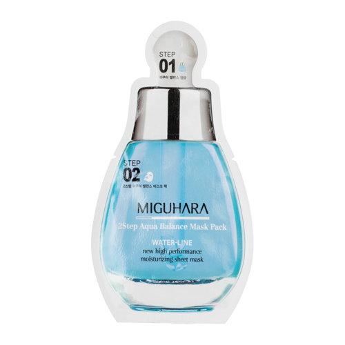 Miguhara - 2Step Aqua Balance Mask Pack - Hydratační pleťová maska - 1,7 ml + 25 ml