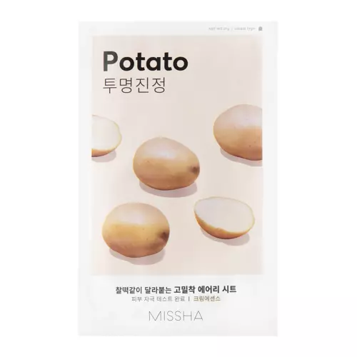 Missha - Airy Fit Sheet Mask - Potato - Textilní maska s extraktem z brambor - 19 g