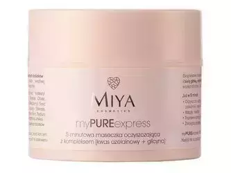 Miya - My Pure Express - 5minutová čisticí maska s kyselinou azelaovou a glycinem - 50 g