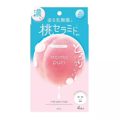 Momopuri - Milk Jelly Mask - Sada zpevňujících textilních masek - 4 x 22 ml